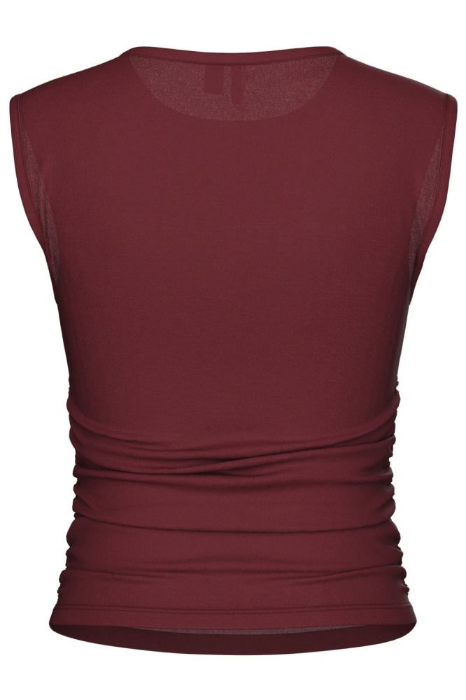 PCMADISON SL RUCHING TOP JRS NOOS B 17154655 TAWNY PORT